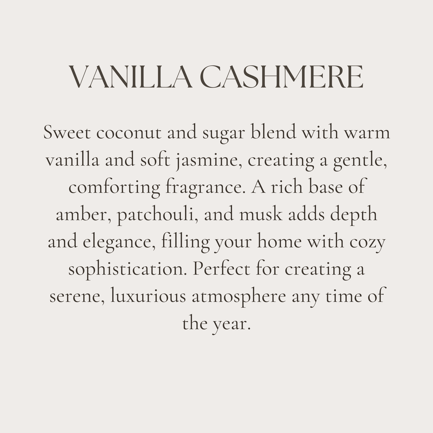 Vanilla Cashmere Candle