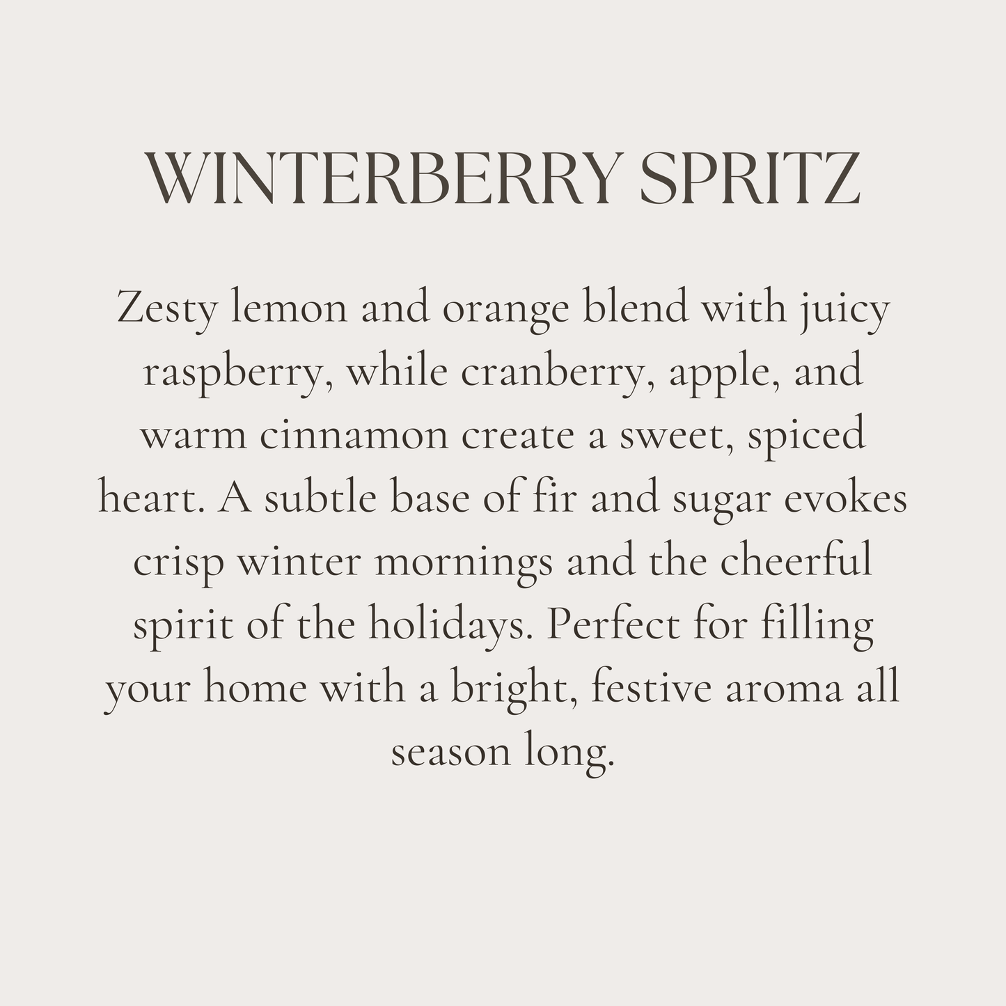 Winterberry Spritz Candle