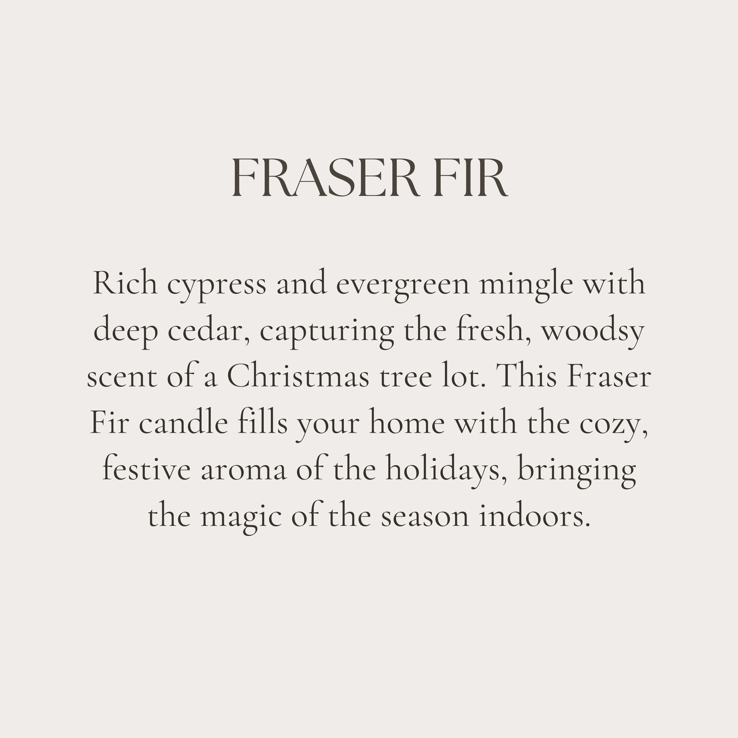 Fraser Fir Candle