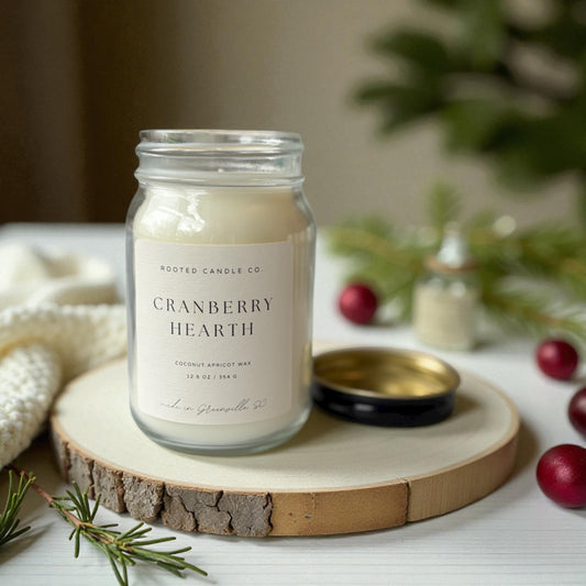 Cranberry Hearth Candle
